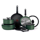 T-FAL L819SE64 Ingenio Expertise Cookware 14 Piece Set Green