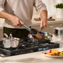 LAGOSTINA L996612612 Artigiano 12 PC 3 Ply Clad Hammered Stainless Steel Cookware Set
