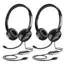 Auriculares USB MPOW/Auriculares para computadora de 3,5 mm (paquete de 2) - PA071A
