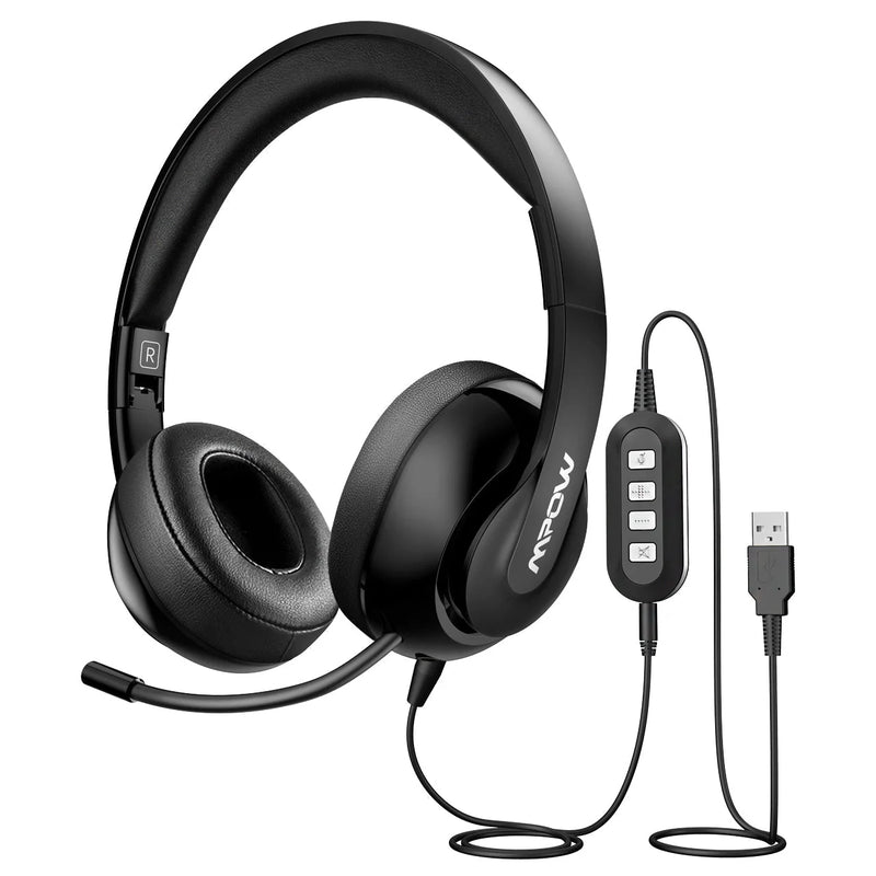 MPOW Foldable USB Computer Headphones over Ear-BH224A