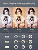 MPOW LED Ring Light with Selfie Tripod Stand & Phone Holder-PA213A