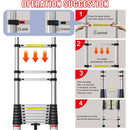 EFAN MS-500 Telescopic Aluminum Ladder 5m/16.5 FT