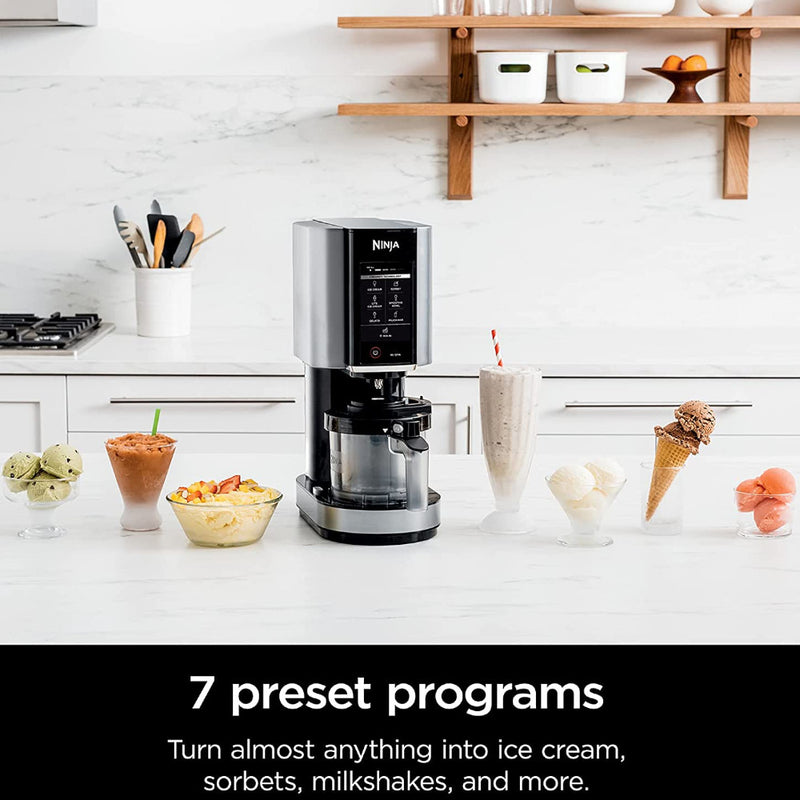 NINJA NC301C CREAMi Ice Cream Maker - Factory serviced with Home Essentials warranty