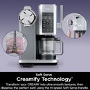 NINJA NC701C Swirl by CREAMi Soft Serve & Ice Cream Machine - Factory serviced with Home Essentials warranty
