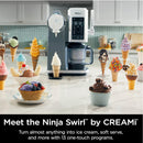 NINJA NC701C Swirl by CREAMi Soft Serve & Ice Cream Machine - Factory serviced with Home Essentials warranty