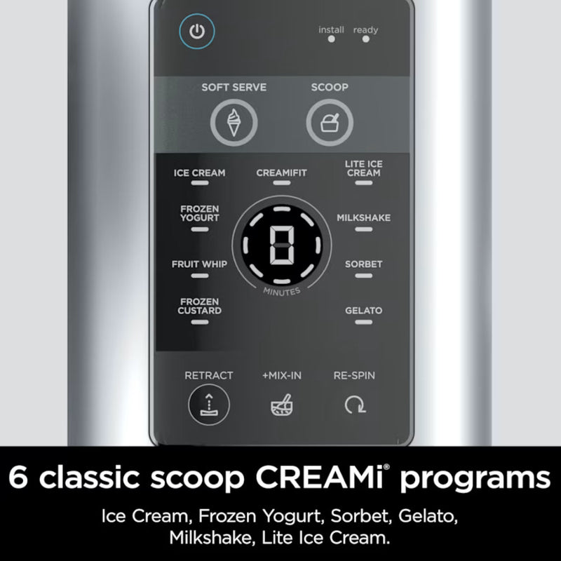 NINJA NC701C Swirl by CREAMi Soft Serve & Ice Cream Machine - Factory serviced with Home Essentials warranty