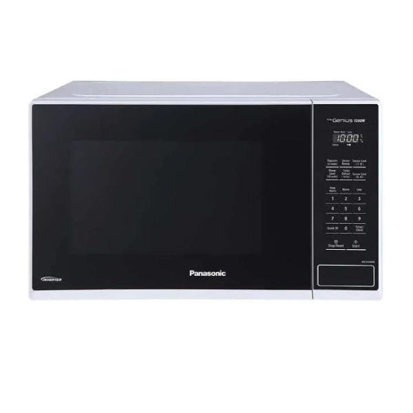 Four à micro-ondes Panasonic de 1,3 pi3 et 1 200 W avec technologie Inverter, cuisson par capteur Genius, remis à neuf avec garantie Home Essentials - NNSC64MW 