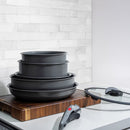 T-FAL P2019052 Ingenio Ceramic Cookware Set with Detachable Handle 7 PC - Blemished package with full warranty
