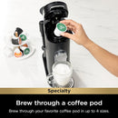 NINJA PB051CCO Pod & Grounds Specialty Single-Serve Coffee Maker - Factory serviced with Home Essentials warranty