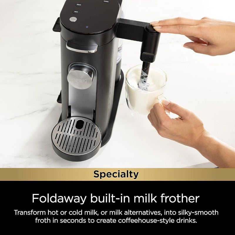 NINJA PB051CCO Pod & Grounds Specialty Single-Serve Coffee Maker - Factory serviced with Home Essentials warranty