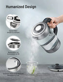 Hervidor eléctrico inalámbrico de cristal PARIS RHONE con 6 configuraciones de temperatura - EK009