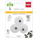 RCA AG4 Alkaline Cell Battery Pack of 3 - R3AG4