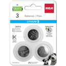 RCA CR2016 Alkaline Cell Battery Pack of 3 - R3CR2016