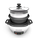 BLACK + DECKER RC506C 6 Cup Rice Cooker - Factory Certified with Full Warranty