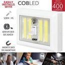 RCA - WALL LIGHT WITH WIRELESS SWITCH, 4 COBLED, 400 LUMENS, WHITE-RFL112