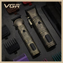VGR Professional Metal Hair Clipper and Trimmer Set - V-670