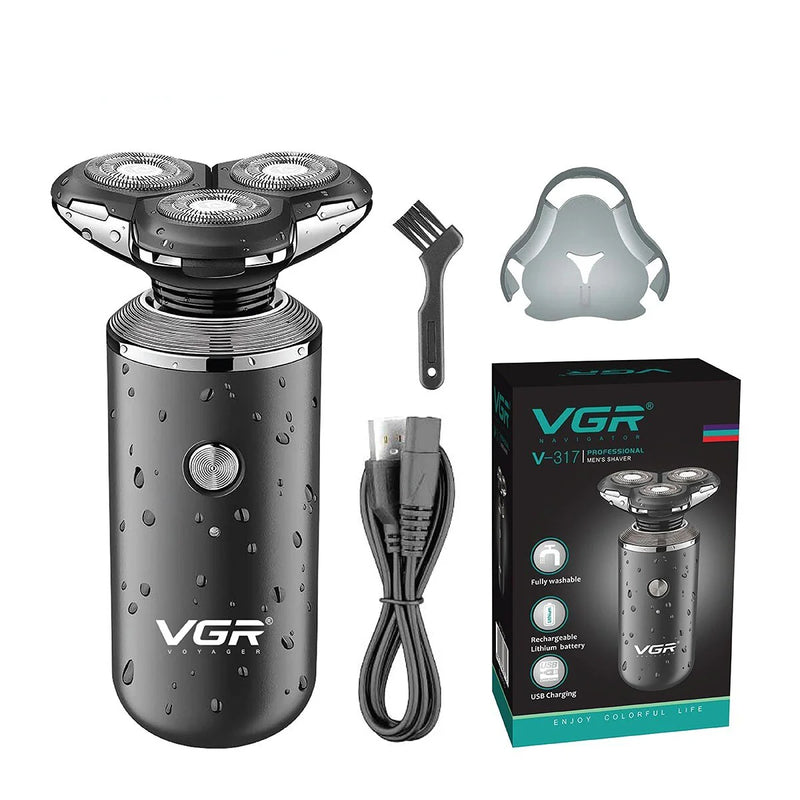 VGR Floating Electric Shaver and Beard Trimmer - V-317