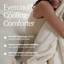 EVERCOOL REST-SCD02T Cooling Comforter Twin Size 68" x 90" Ivory