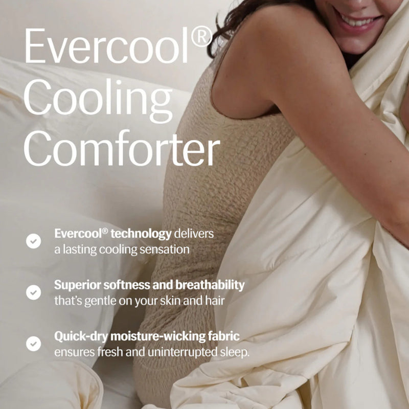 EVERCOOL REST-SCD02T Cooling Comforter Twin Size 68" x 90" Ivory