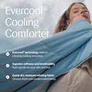 EVERCOOL REST-SCD0K Cooling Comforter King Size 106" x 90" Blue