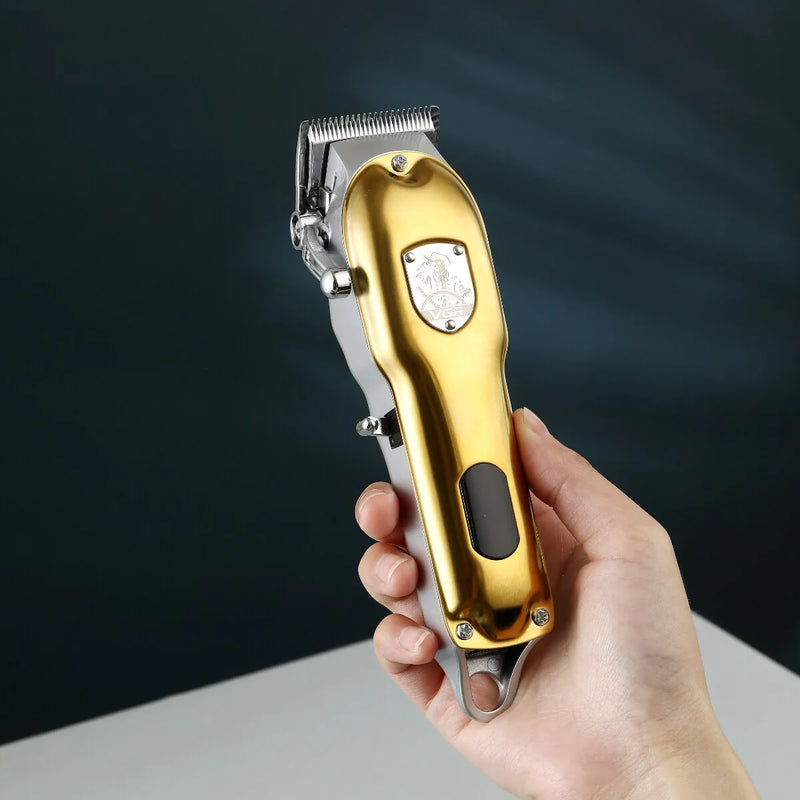 VGR Professional Metal Gold Hair Clipper - V-652