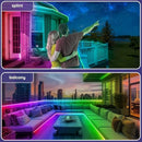 LETIANPAI 120M/400ft Outdoor RGB LED Strip Lights Waterproof