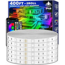 LETIANPAI 120M/400ft Outdoor RGB LED Strip Lights Waterproof