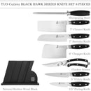 TUO TC1217 Black Hawk 8PCS Kitchen Knife Set