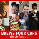 BRENTWOOD TS213BL 4 Cup Coffee Maker Blue