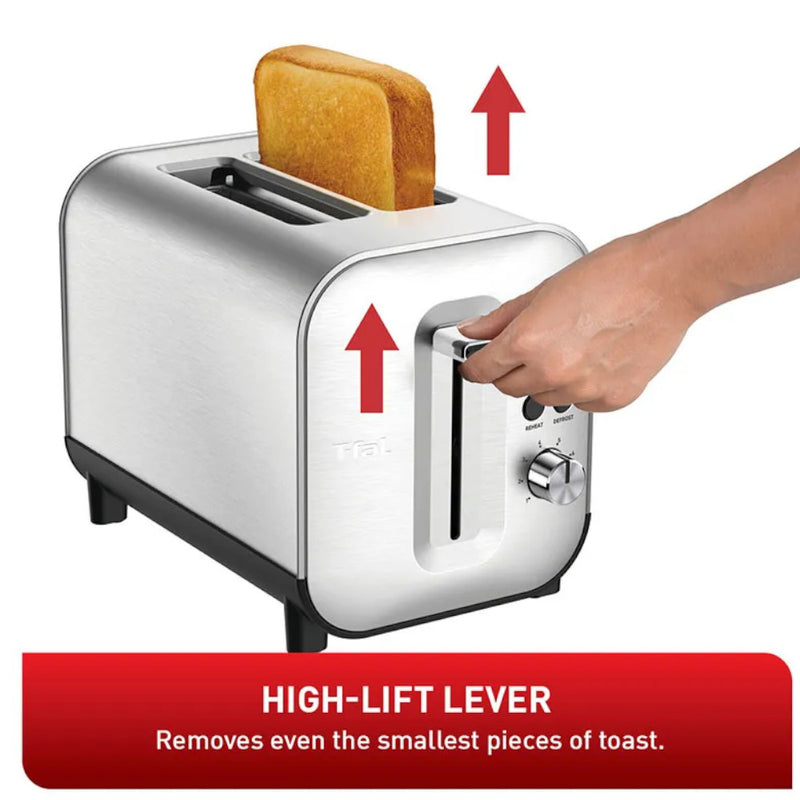 T-FAL TT682D50 Element Stainless Steel 2 Slice Toaster