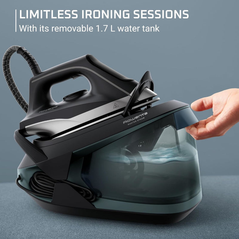 ROWENTA VR8338U1 Pro Master Steam Compact Steam Station - Blemished package with full warranty