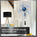 ROWENTA VU5870 Turbo Silence Extreme Stand Fan with Automatic Oscillation - Blemished package with full warranty