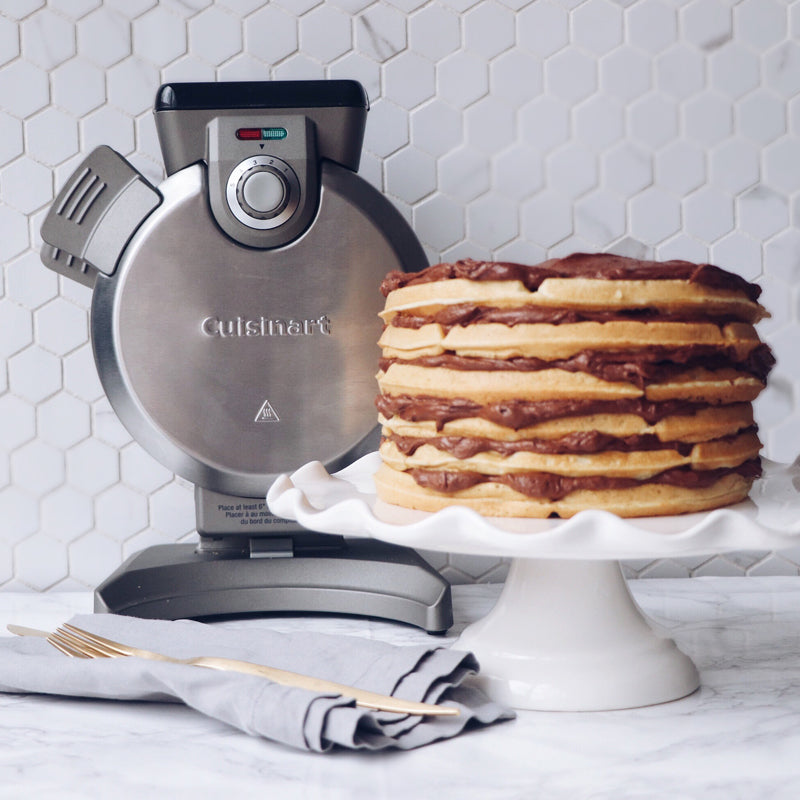 CUISINART  Vertical Waffle Maker Silver Blemished package with full warranty BRAND NEW -WAF-V100