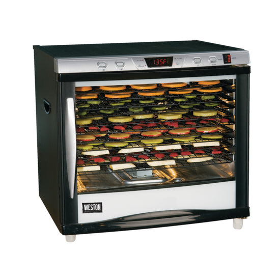 WESTON Pro 28-0301-W 12-Tray Digital Food Dehydrator 80L