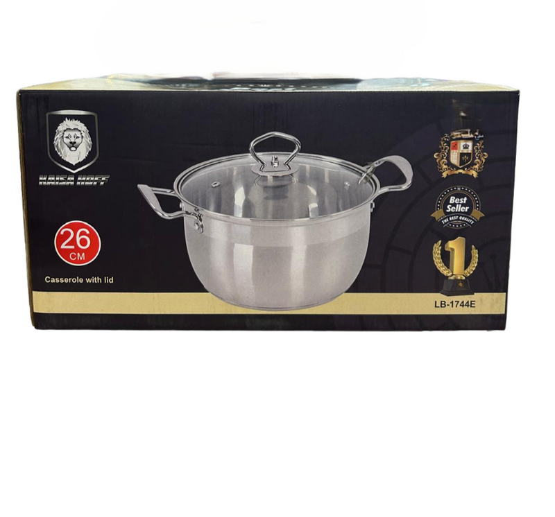 KAISA HOFF 26CM Stainless Steel Induction Pot -LB-1744E