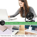 SUPOLOGY X41 8 Inches Portable Rechargeable Fan  with LED Light