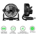 SUPOLOGY X41 8 Inches Portable Rechargeable Fan  with LED Light