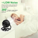 SUPOLOGY X41 8 Inches Portable Rechargeable Fan  with LED Light