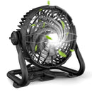 SUPOLOGY X41 8 Inches Portable Rechargeable Fan  with LED Light