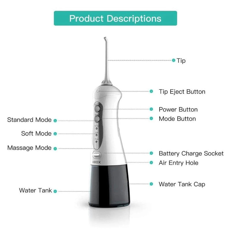 ABOX Cordless Water Dental Flosser