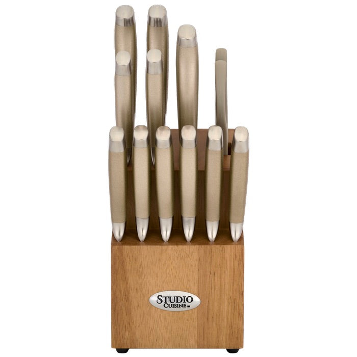 STUDIO CUISINE 14 Piece Stainless Steel Knife Block Set-71820