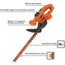 BLACK + DECKER 16" Electric Hedge Trimmer - BEHT100