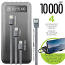 BOOST BPB665 Power Bank with 4 built-in Charging Cables and Phone Stand 10000mAh