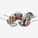 Cuisinart 10-Piece Stainless Steel Classic Collection Copper Blemished package with full warranty- CSS-10MCC