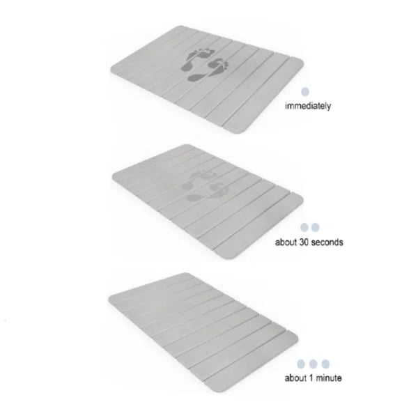 HOME AESTHETICS Quick Drying Stone Bath Mat (Diatomite Mat)-HA-3269