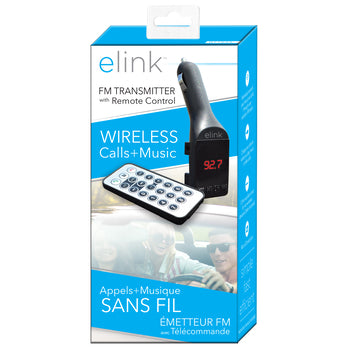 ELINK Wireless Car FM Transmitter with Remote Control - BTT653