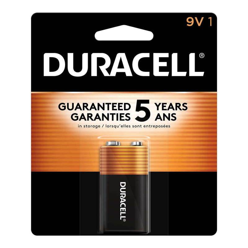 Duracell Coppertop 9V Alkaline Battery