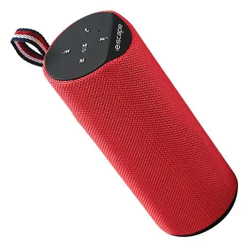 Enceinte sans fil en tissu ESCAPE avec radio FM, rouge - SPBT707