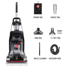 Hoover PowerScrub XL Pet Plus Corded Upright Vacuum Carpet Cleaner Factory serviced with Home Essentials Warranty-FH68040VDI