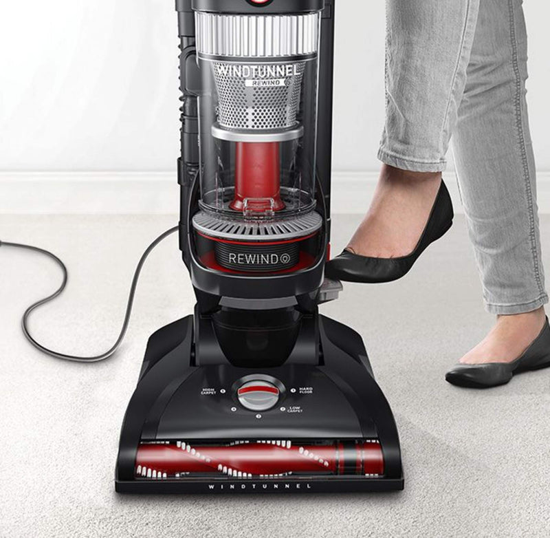 Hoover WindTunnel Elite Rewind Upright Corded Vacuum Factory serviced with with Full Manufacturer Warranty-UH71310V